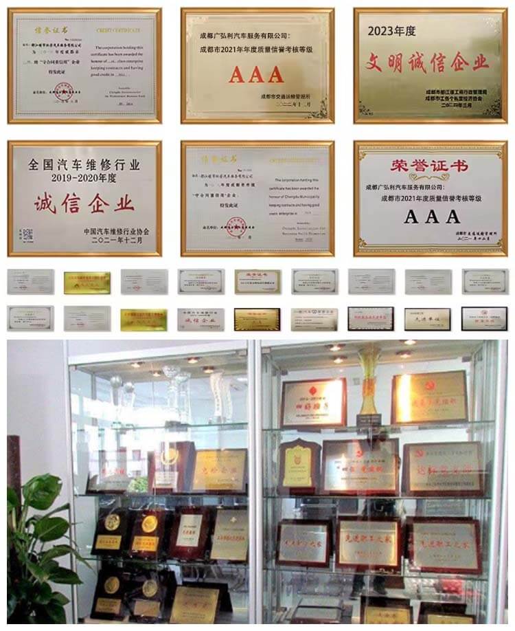 Guanghongli Certificates