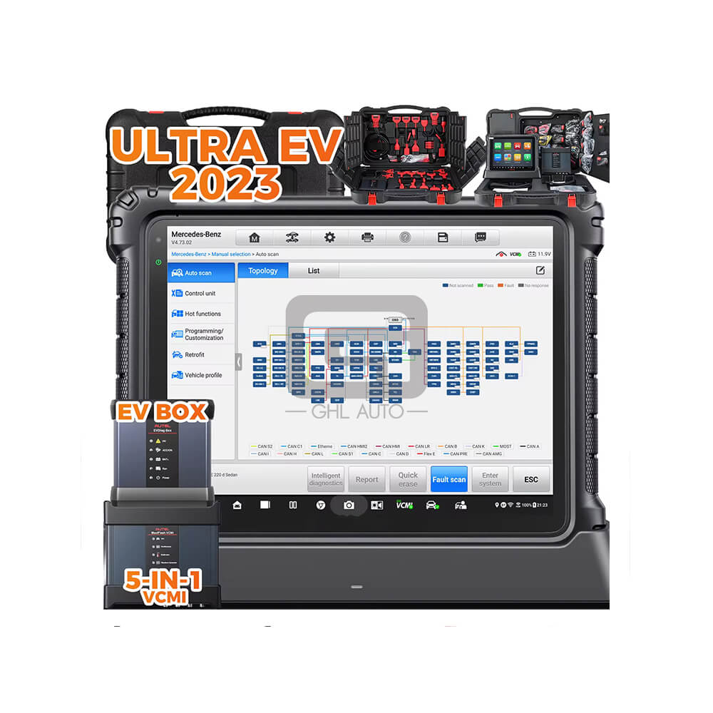 Vehicle Diagnostic Scanner Maxisys Ultra EV 908 Lite ECUTools Machine Universal Car Diagnosis Tool