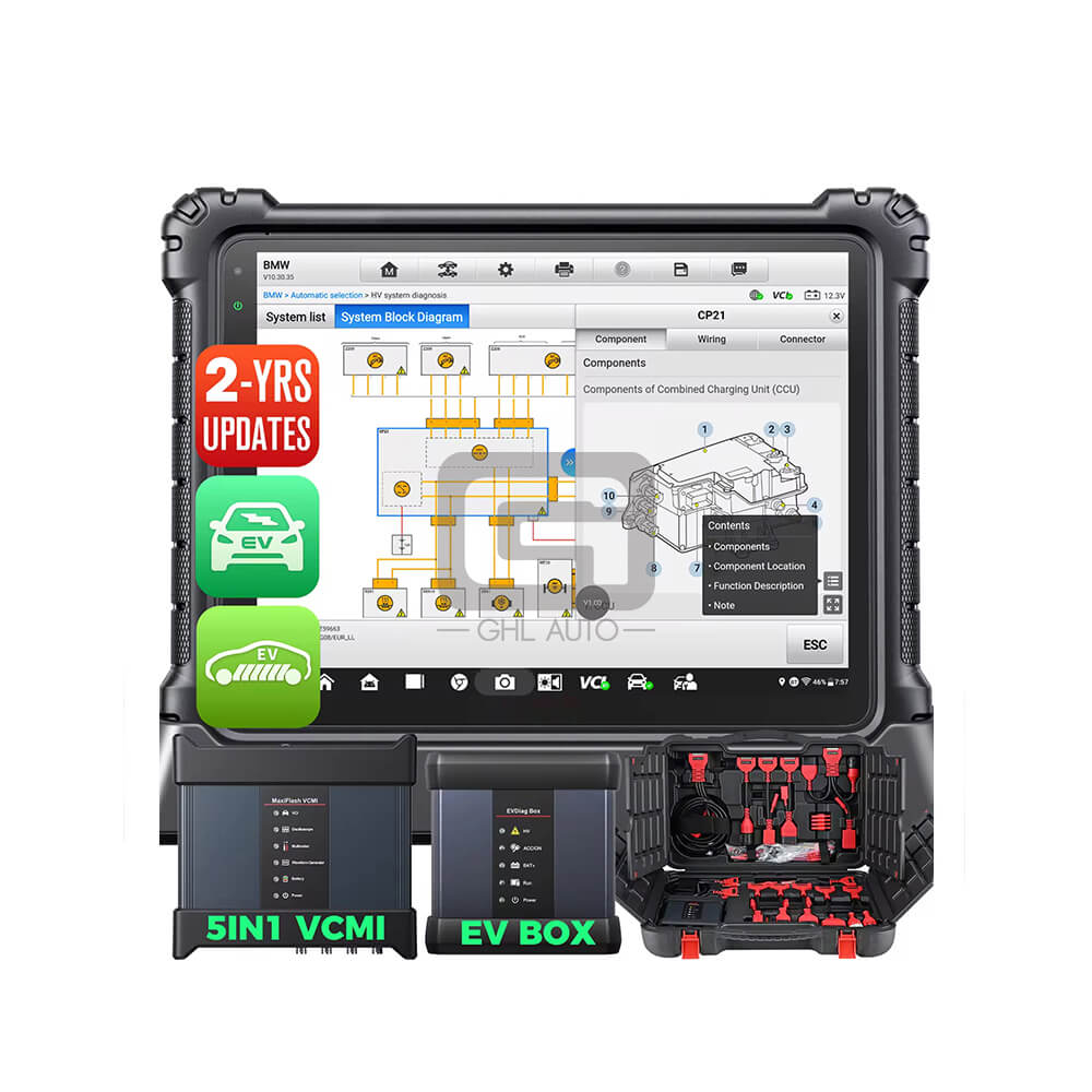 Vehicle Diagnostic Scanner Maxisys Ultra EV 908 Lite ECUTools Machine Universal Car Diagnosis Tool