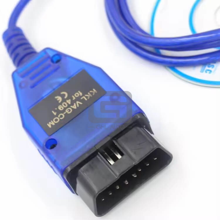 VAG-COM KKL 409.1 OBD OBD2 to USB Interface Connector Auto Scanner Scan Cable Diagnostic Tool