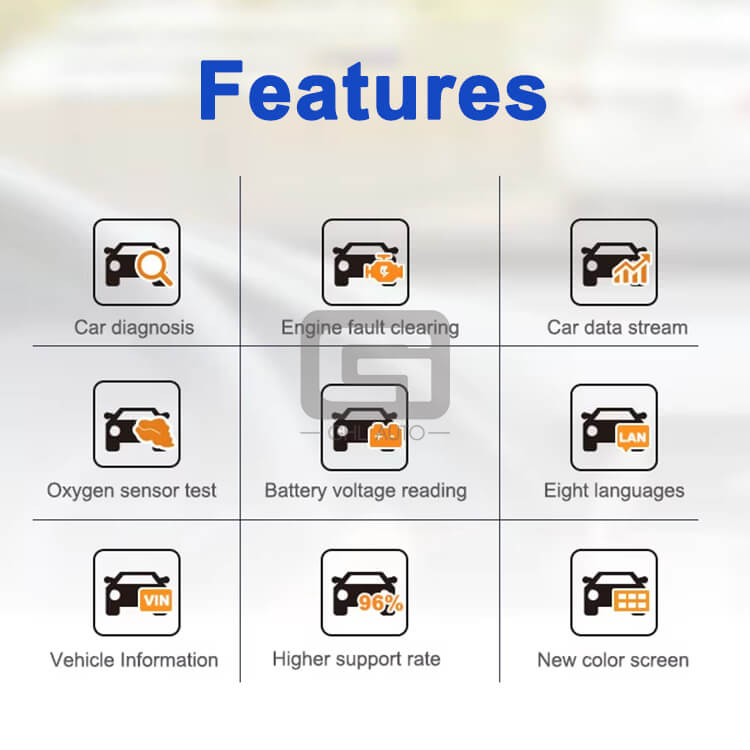 V519 Car Code Reader Scanner Engine Fault Code Diagnostic Tool ELM327 OBD 2 OBD2 Scanner