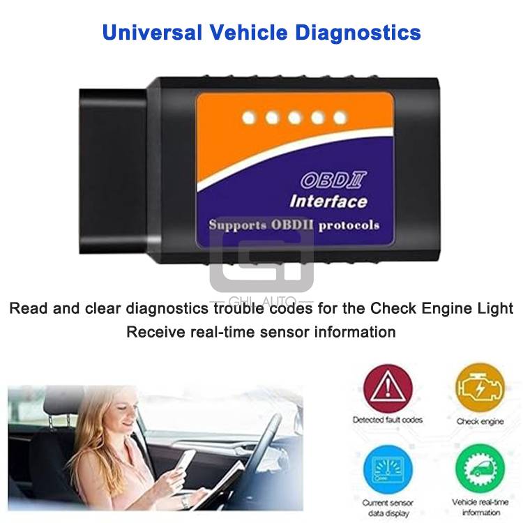 ELM327 Bluetooth OBD2 OBDII Adapter V1.5 1.5 for Android Torque Car Code Scanner Diagnostic Machine