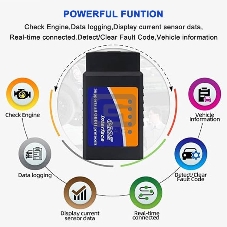 ELM327 Bluetooth OBD2 OBDII Adapter V1.5 1.5 for Android Torque Car Code Scanner Diagnostic Machine