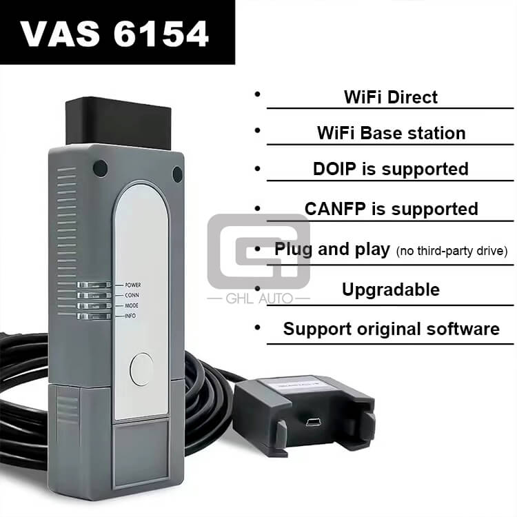 Original Factory New VW VAS 6154 VAS6154/A Interface Auto Diagnostic Tool for Volkswagen Audi Skoda