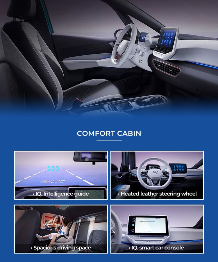 150km/H Volkswagen Electric Car ID3 Smart Car EV 57.3kWh