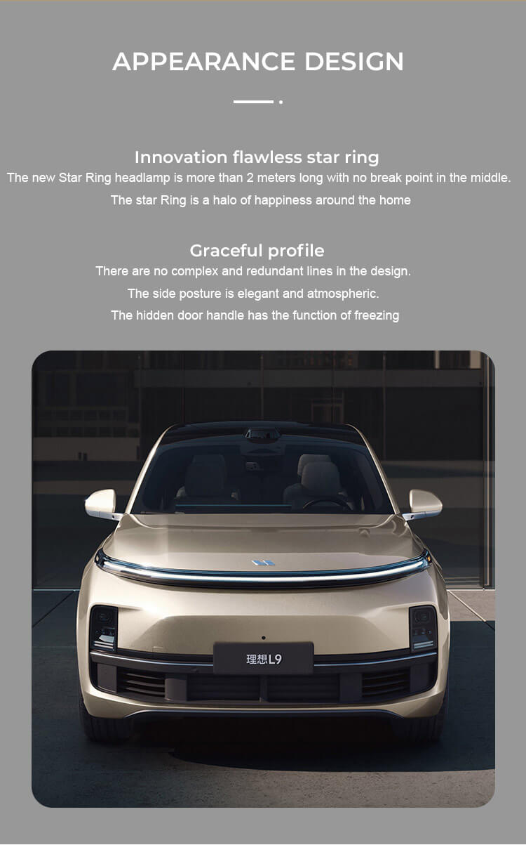 Lixiang L9 Li Auto Leading Ideal SUV Torque 620N·m 180KM/H Pure Electric China EV