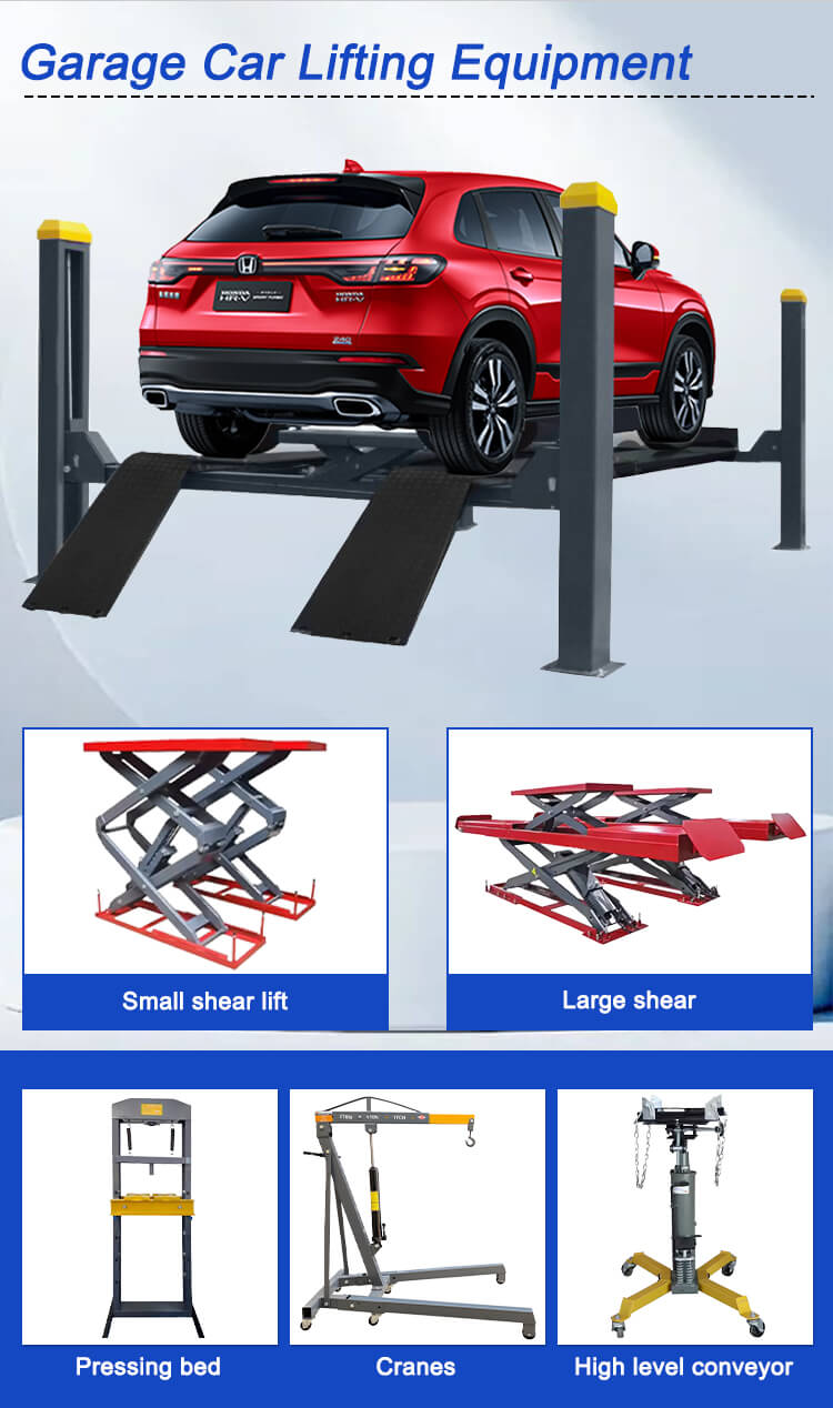 Garage car lifting machine
