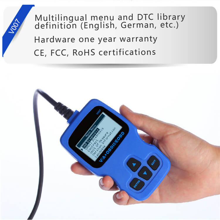 VW VAG 007 V007 EPB ABS SRS Code Reader Fit Car OBD2 Scanner Diagnostic Tool for Volkswagen