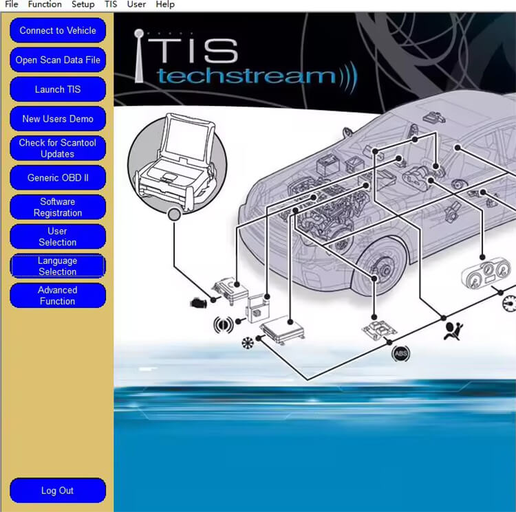 Toyota TechStream diagnostic software for Toyota and Lexus