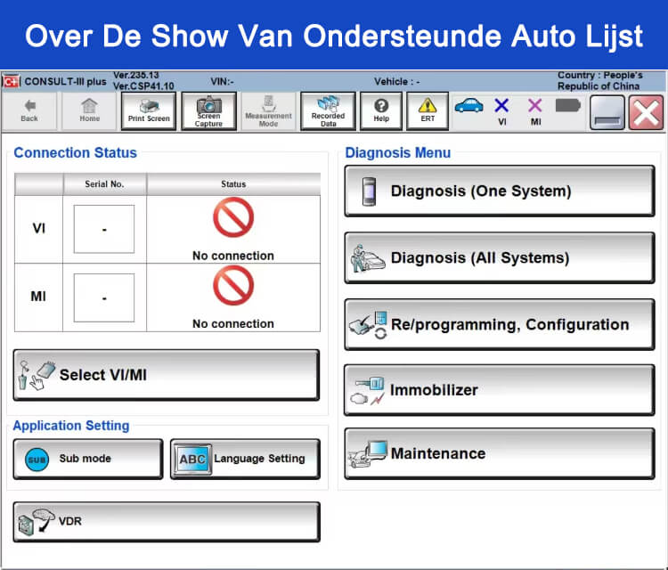 List of Supported Cars: