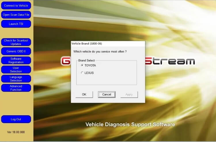 Toyota TechStream diagnostic software for Toyota and Lexus