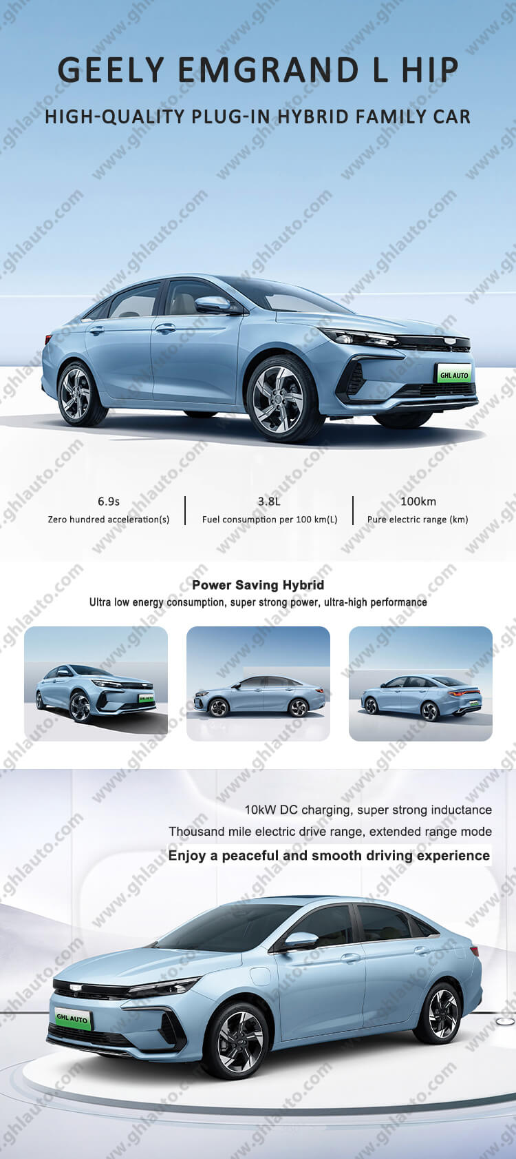 Geely Emgrand L HiP 2024 1.5TD-DHT Hybrid EV