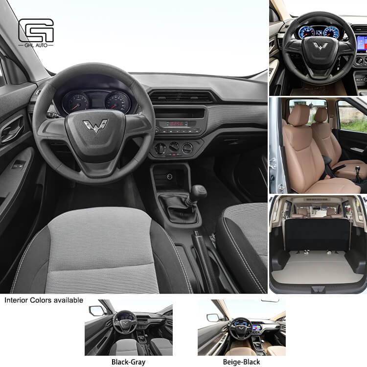 Wuling Hongguang electric power steering mini Van 2 seator truck and 5 seator Van