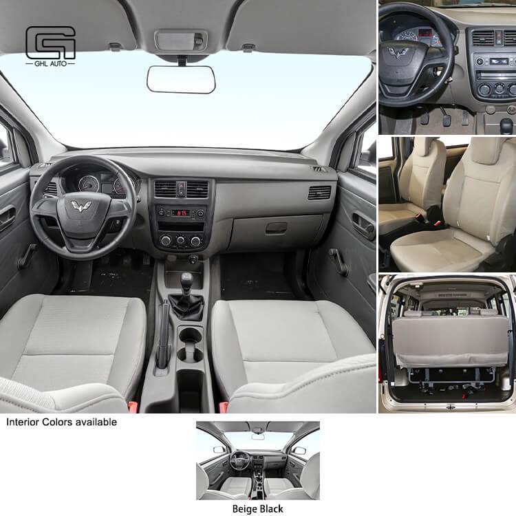 Wuling Rongguang V Micro Van 2 Seator truck 5-7 Seator bus China Gasoline Van