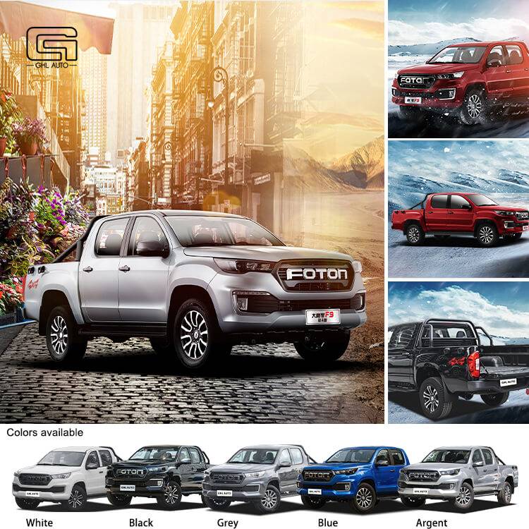 Foton General F9 Pickup Truck Diesel Gasoline Pickup 5 Seats Max Speed 165Km/h